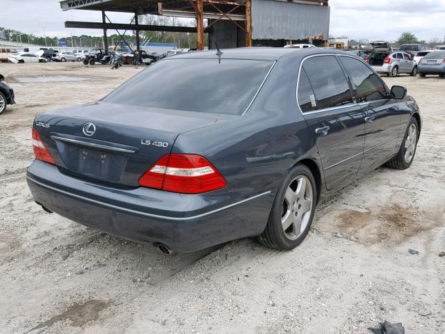 JTHBN36F165046633 - 2006 LEXUS LS 430 GRAY photo 4