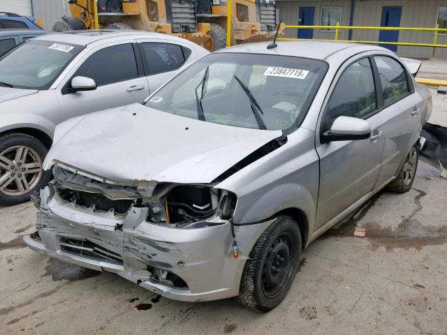 KL1TD5DE5BB186377 - 2011 CHEVROLET AVEO LS SILVER photo 2
