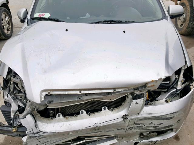 KL1TD5DE5BB186377 - 2011 CHEVROLET AVEO LS SILVER photo 7