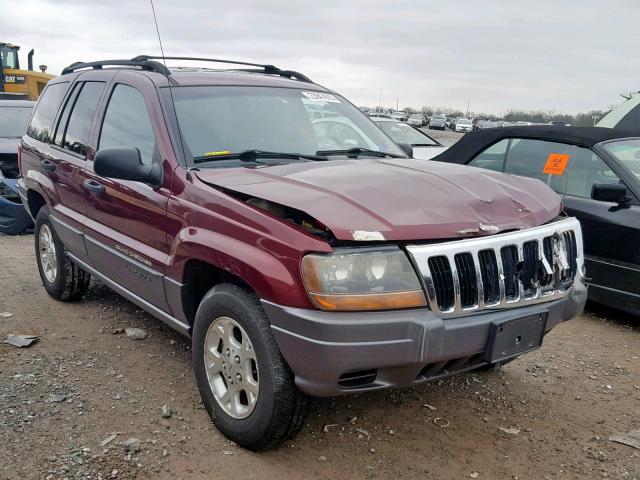 1J4GW48N71C616602 - 2001 JEEP GRAND CHER MAROON photo 1