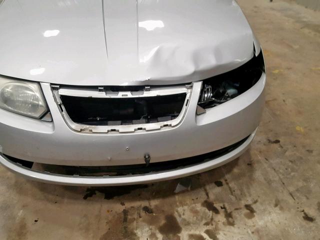1G8AZ55F87Z103798 - 2007 SATURN ION LEVEL SILVER photo 9