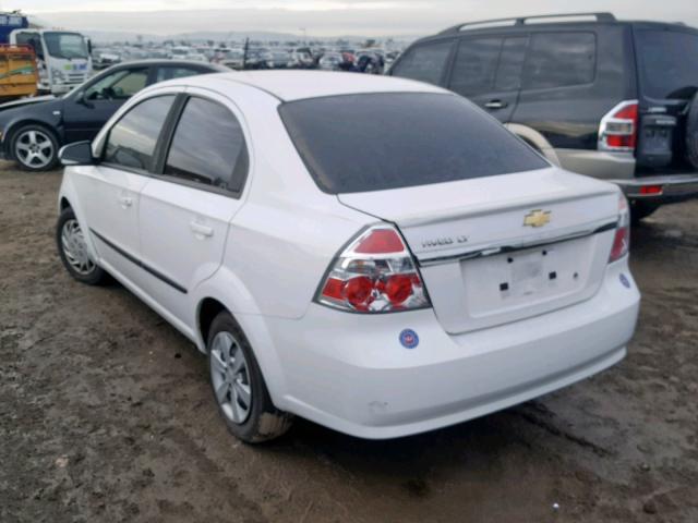 KL1TD5DE9AB073093 - 2010 CHEVROLET AVEO LS WHITE photo 3