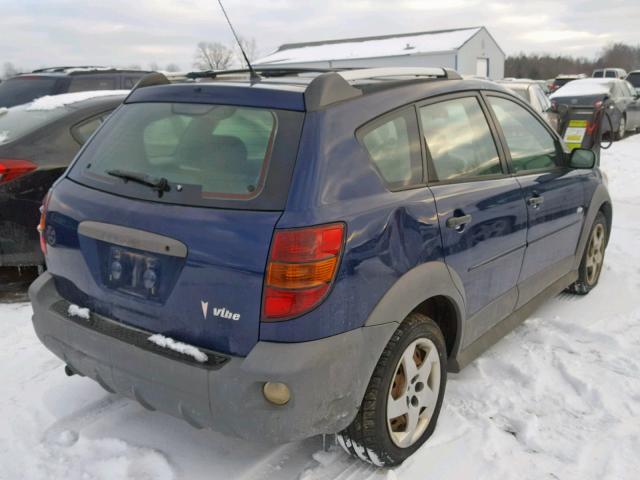 5Y2SL62814Z403654 - 2004 PONTIAC VIBE BLUE photo 4