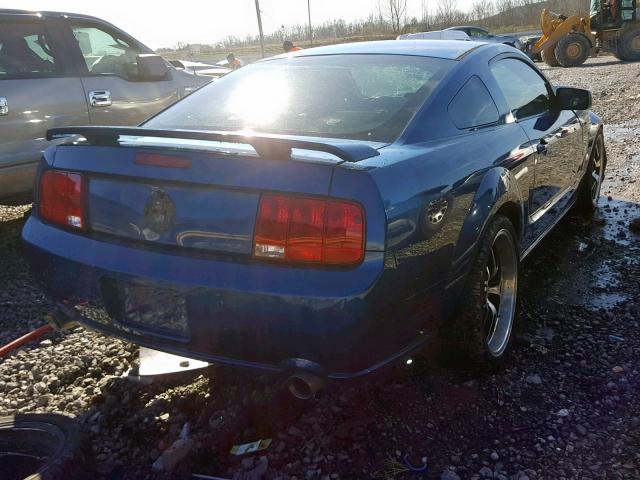 1ZVFT82H065238510 - 2006 FORD MUSTANG GT BLUE photo 4