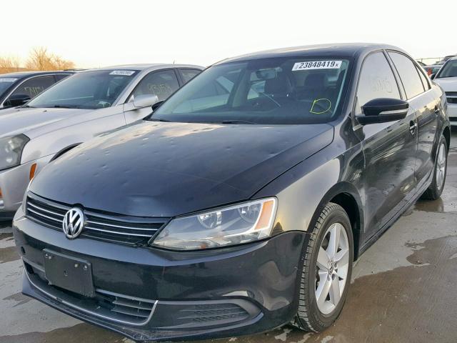 3VW3L7AJ9DM362512 - 2013 VOLKSWAGEN JETTA TDI BLACK photo 2