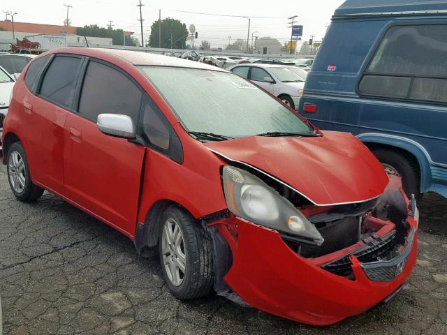 JHMGE882X9S064051 - 2009 HONDA FIT RED photo 1