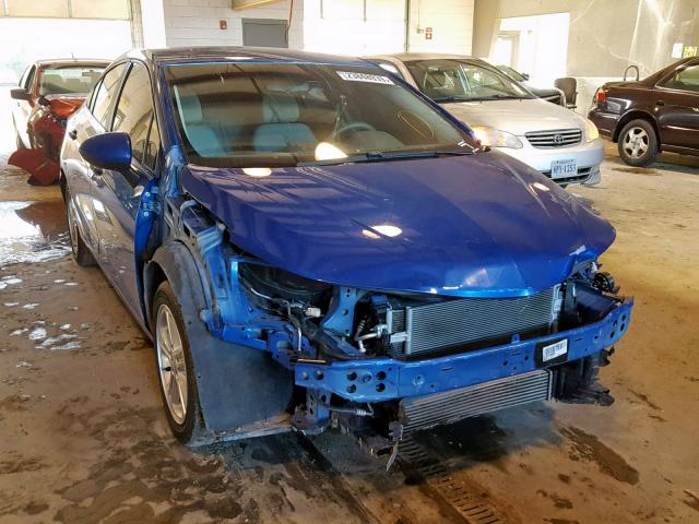 1G1BE5SM4H7217487 - 2017 CHEVROLET CRUZE LT BLUE photo 1