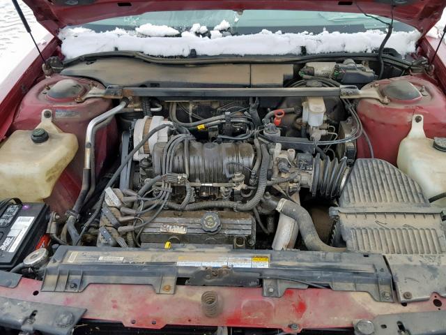 1G2HX52K4S4263389 - 1995 PONTIAC BONNEVILLE MAROON photo 7