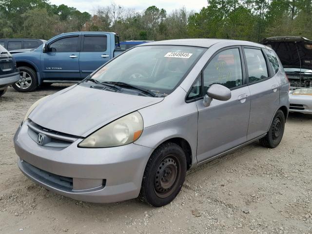 JHMGD37467S055904 - 2007 HONDA FIT SILVER photo 2