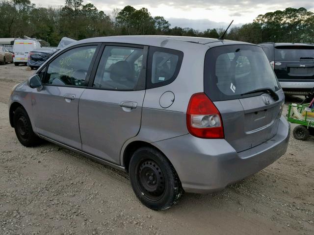 JHMGD37467S055904 - 2007 HONDA FIT SILVER photo 3