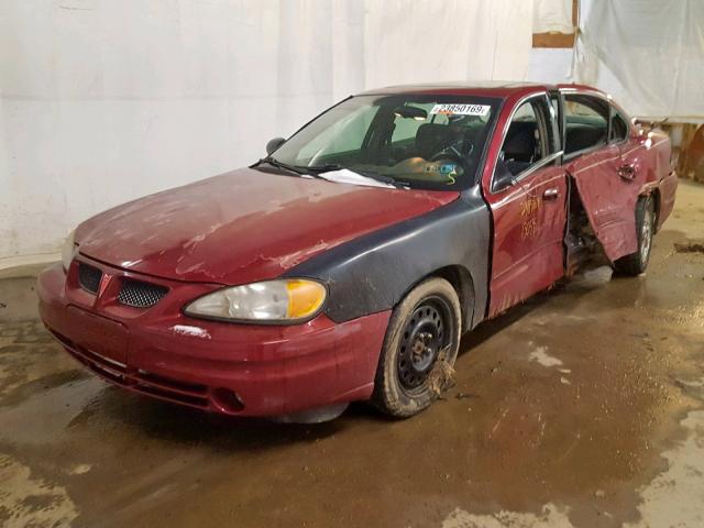 1G2NF52F24M523963 - 2004 PONTIAC GRAND AM S Tünd qırmızı foto 2