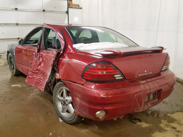 1G2NF52F24M523963 - 2004 PONTIAC GRAND AM S Tünd qırmızı foto 3