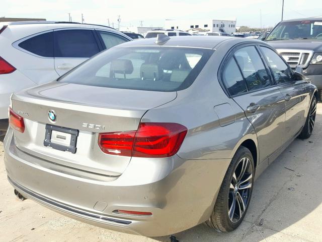 WBA8B9G56JNU96247 - 2018 BMW 330 I GRAY photo 4