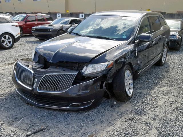 2LMHJ5NK1EBL54705 - 2014 LINCOLN MKT BLACK photo 2