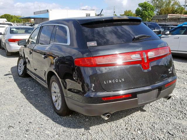 2LMHJ5NK1EBL54705 - 2014 LINCOLN MKT BLACK photo 3