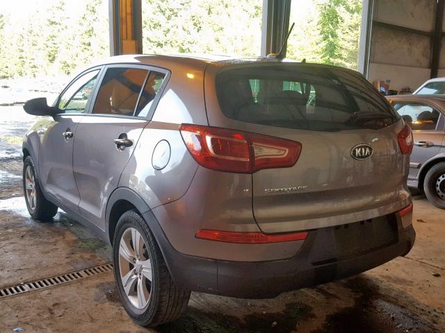 KNDPBCA29C7297789 - 2012 KIA SPORTAGE L GRAY photo 3