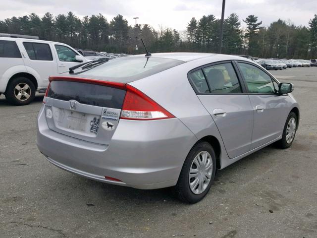 JHMZE2H59BS001481 - 2011 HONDA INSIGHT LX SILVER photo 4