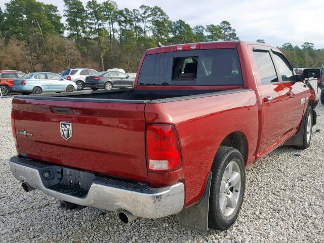 1C6RR6LT6ES258788 - 2014 RAM 1500 SLT Burgund zdjęcie 4