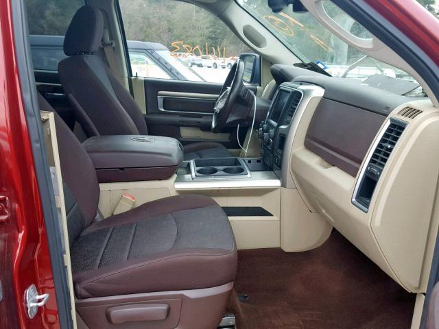 1C6RR6LT6ES258788 - 2014 RAM 1500 SLT Burgund zdjęcie 5
