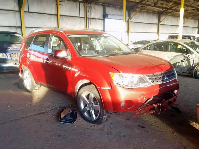 JA4MT41X08Z019466 - 2008 MITSUBISHI OUTLANDER MAROON photo 1