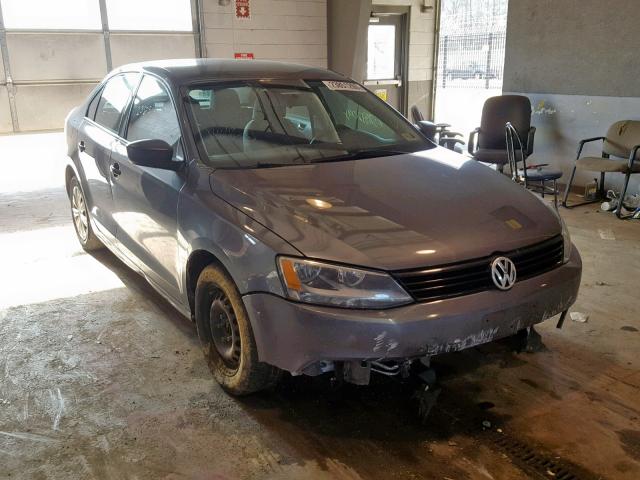 3VW1K7AJ6DM382968 - 2013 VOLKSWAGEN JETTA BASE Մոխրագույն լուսանկար 1