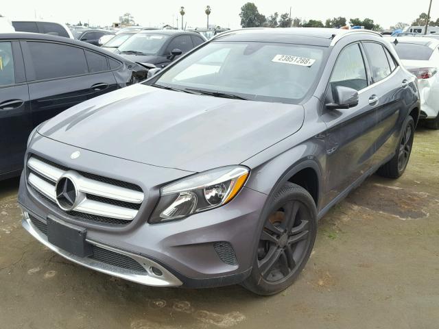 WDCTG4GBXGJ199113 - 2016 MERCEDES-BENZ GLA 250 4M CHARCOAL photo 2