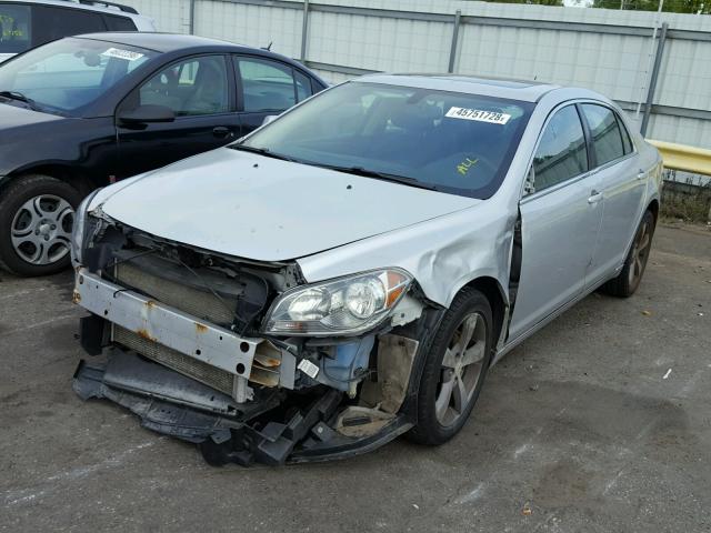 1G1ZC5E13BF121028 - 2011 CHEVROLET MALIBU 1LT SILVER photo 2