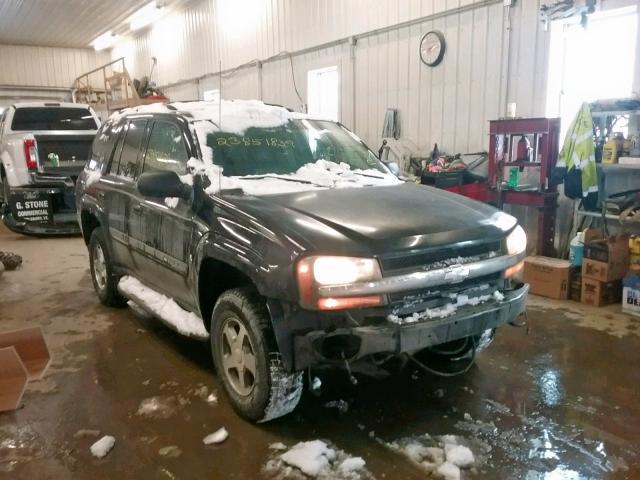 1GNDT13S522156755 - 2002 CHEVROLET TRAILBLAZE BLACK photo 1