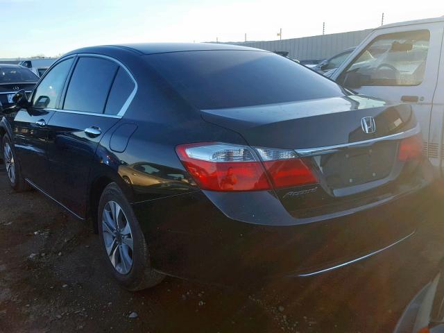 1HGCR2F34DA238337 - 2013 HONDA ACCORD LX BLACK photo 3