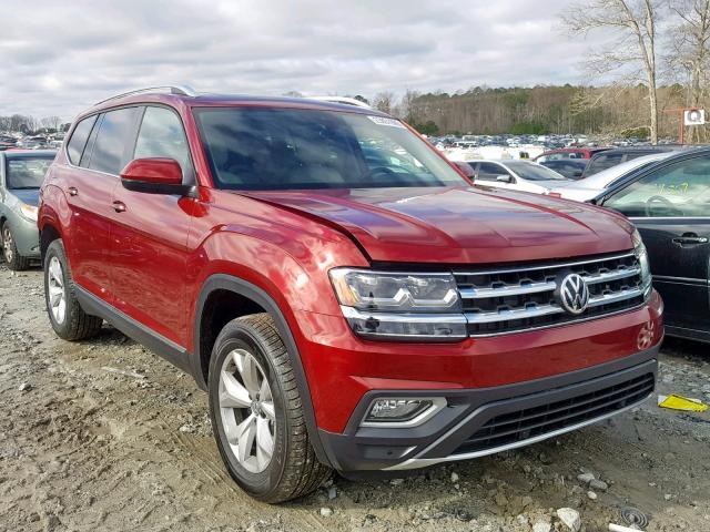 1V2ER2CA0JC586614 - 2018 VOLKSWAGEN ATLAS SEL Qırmızı foto 1