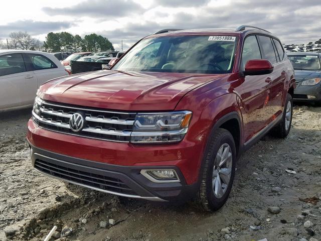 1V2ER2CA0JC586614 - 2018 VOLKSWAGEN ATLAS SEL Qırmızı foto 2