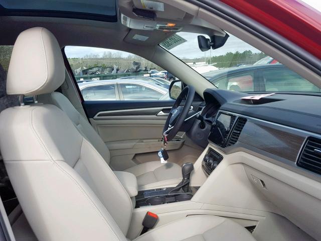 1V2ER2CA0JC586614 - 2018 VOLKSWAGEN ATLAS SEL Qırmızı foto 5