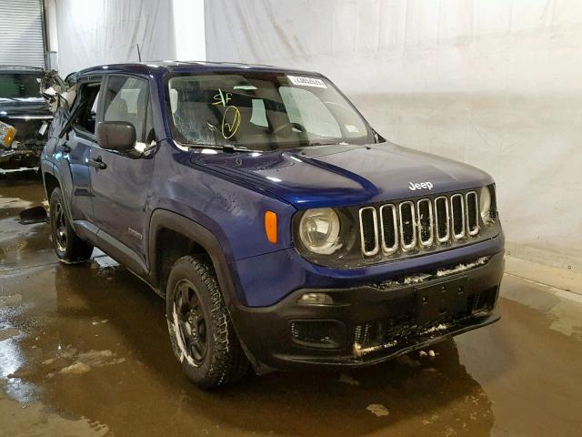 ZACCJBAB2HPG51271 - 2017 JEEP RENEGADE S BLUE photo 1