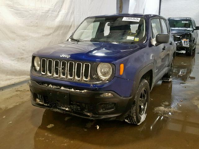 ZACCJBAB2HPG51271 - 2017 JEEP RENEGADE S BLUE photo 2