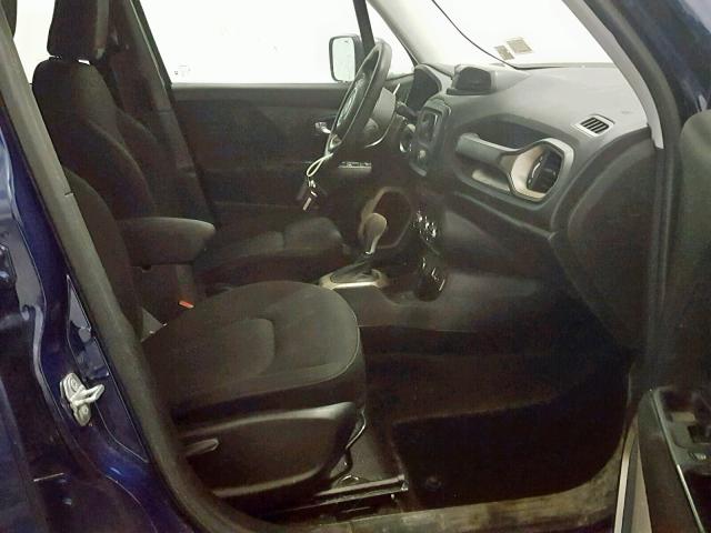 ZACCJBAB2HPG51271 - 2017 JEEP RENEGADE S BLUE photo 5