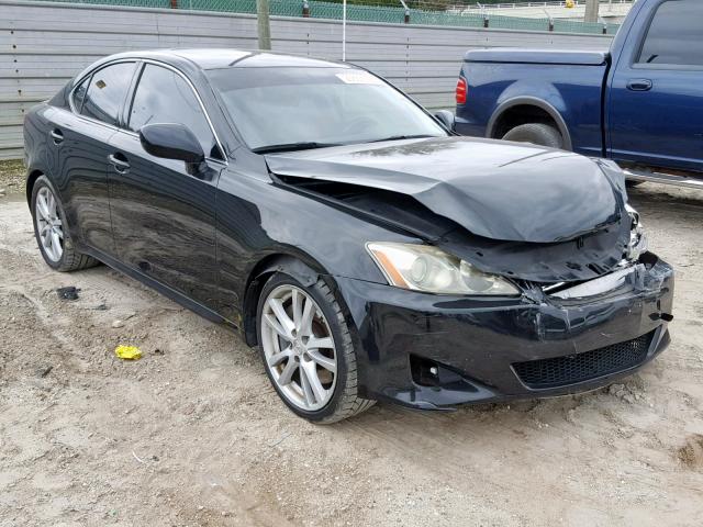 JTHBE262072011236 - 2007 LEXUS IS 350 BLACK photo 1