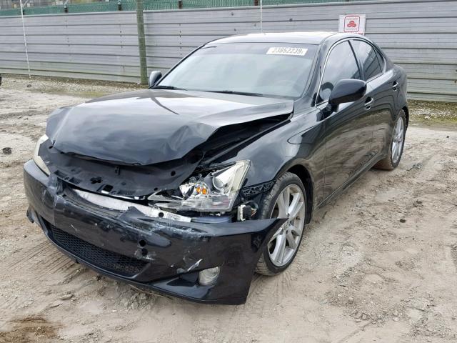 JTHBE262072011236 - 2007 LEXUS IS 350 BLACK photo 2