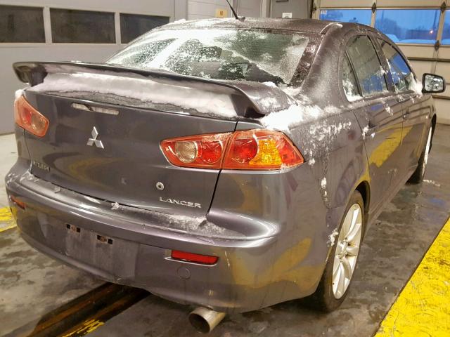 JA3AU86W89U008239 - 2009 MITSUBISHI LANCER GTS GRAY photo 4