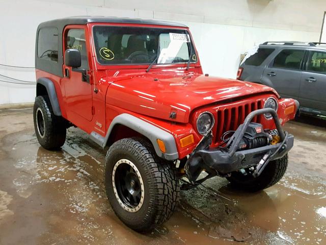 1J4FA44S75P351393 - 2005 JEEP WRANGLER / RED photo 1