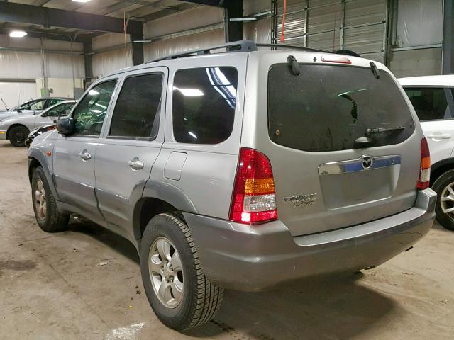 4F2YU08152KM01927 - 2002 MAZDA TRIBUTE LX SILVER photo 3