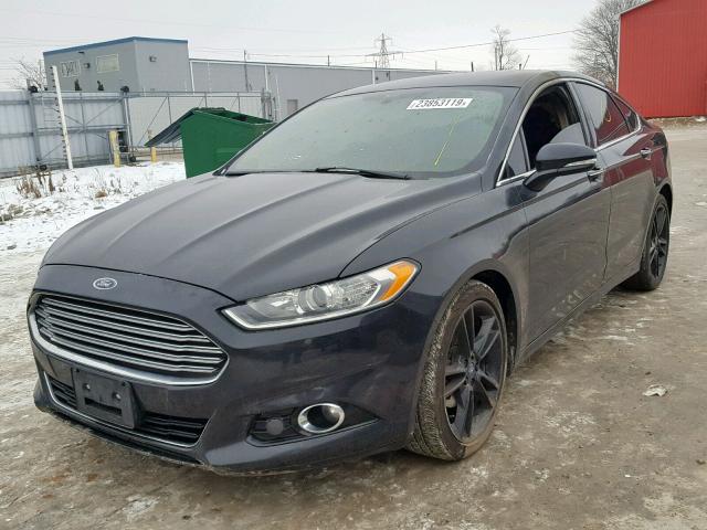 3FA6P0D96ER100499 - 2014 FORD FUSION TIT BLACK photo 2