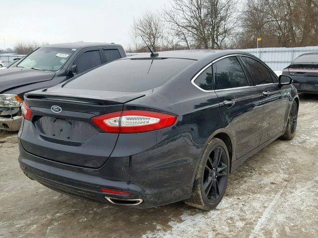 3FA6P0D96ER100499 - 2014 FORD FUSION TIT BLACK photo 4