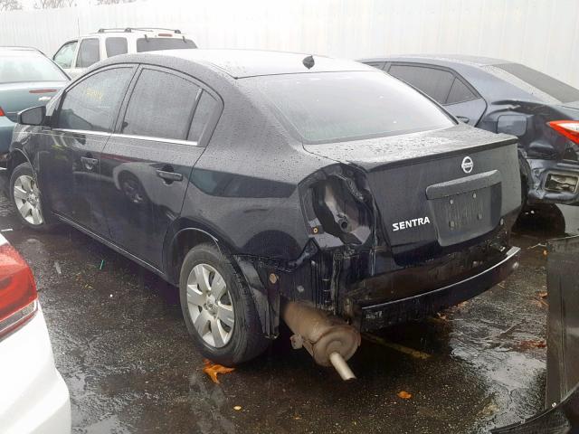 3N1AB61E68L625239 - 2008 NISSAN SENTRA 2.0 BLACK photo 3