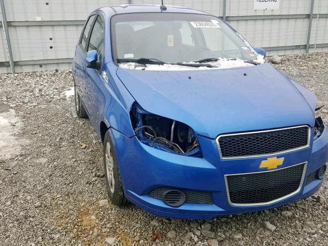 KL1TD66E49B666293 - 2009 CHEVROLET AVEO LS BLUE photo 1