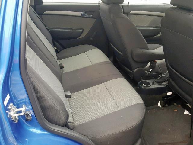 KL1TD66E49B666293 - 2009 CHEVROLET AVEO LS BLUE photo 6