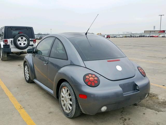 3VWCK31C75M403265 - 2005 VOLKSWAGEN NEW BEETLE GRAY photo 3