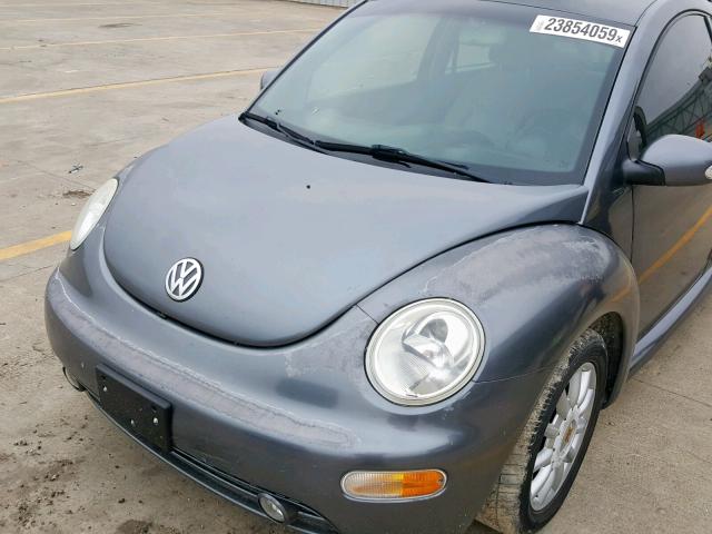 3VWCK31C75M403265 - 2005 VOLKSWAGEN NEW BEETLE GRAY photo 9