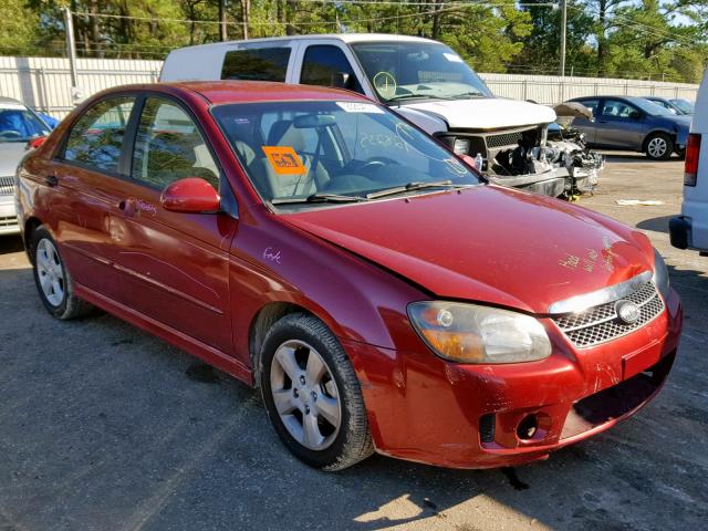 KNAFE221095026897 - 2009 KIA SPECTRA EX RED photo 1