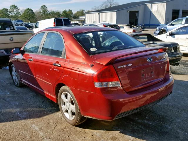 KNAFE221095026897 - 2009 KIA SPECTRA EX RED photo 3