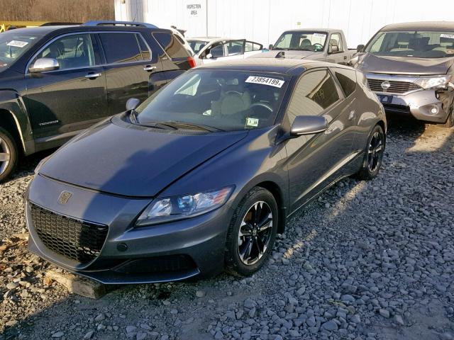 JHMZF1D41ES003055 - 2014 HONDA CR-Z GRAY photo 2